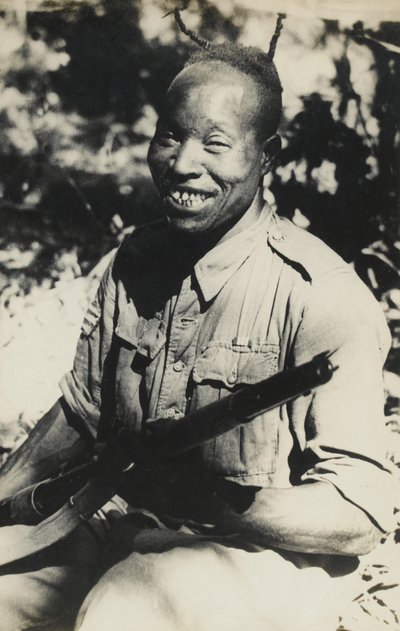 A Nigerian sergeant attached to the 5th West African Brigade, 1944 by English Photographer